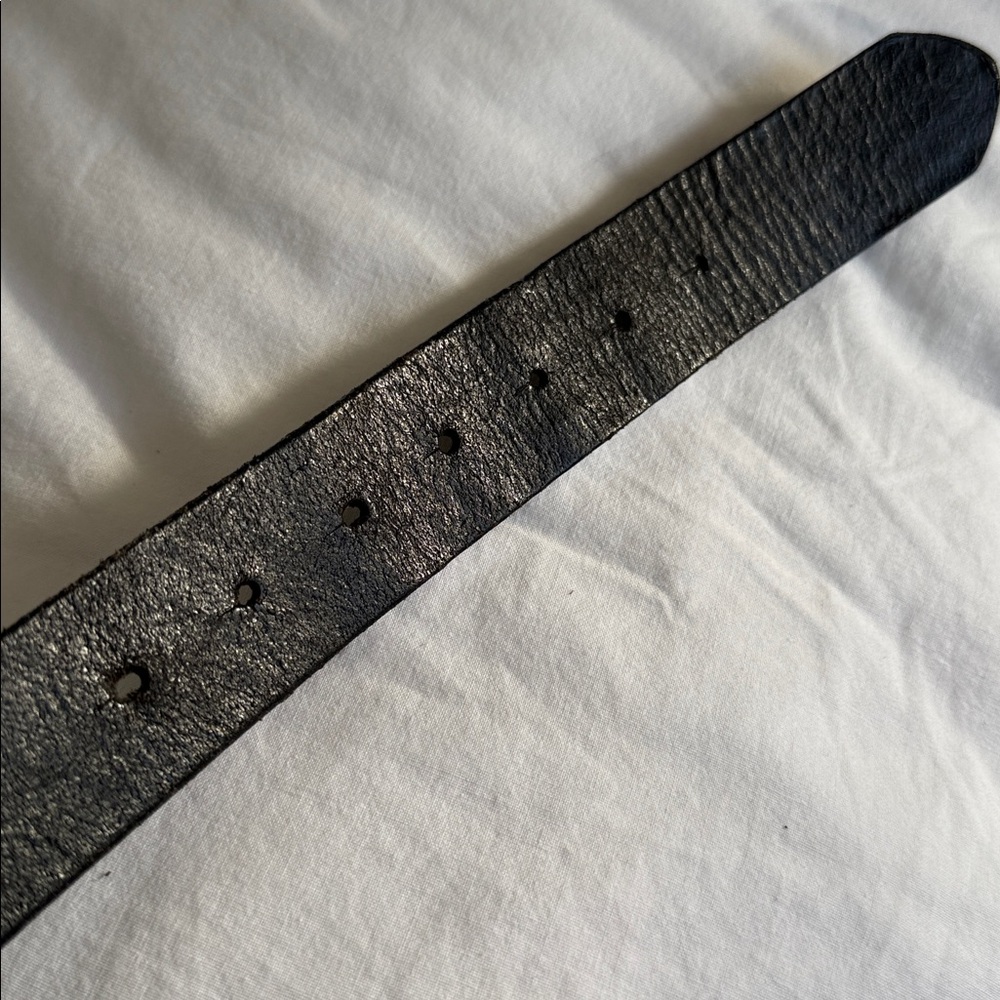 Genuine Dickies Mens black leather belt L 38-40 - Picture 5 of 12